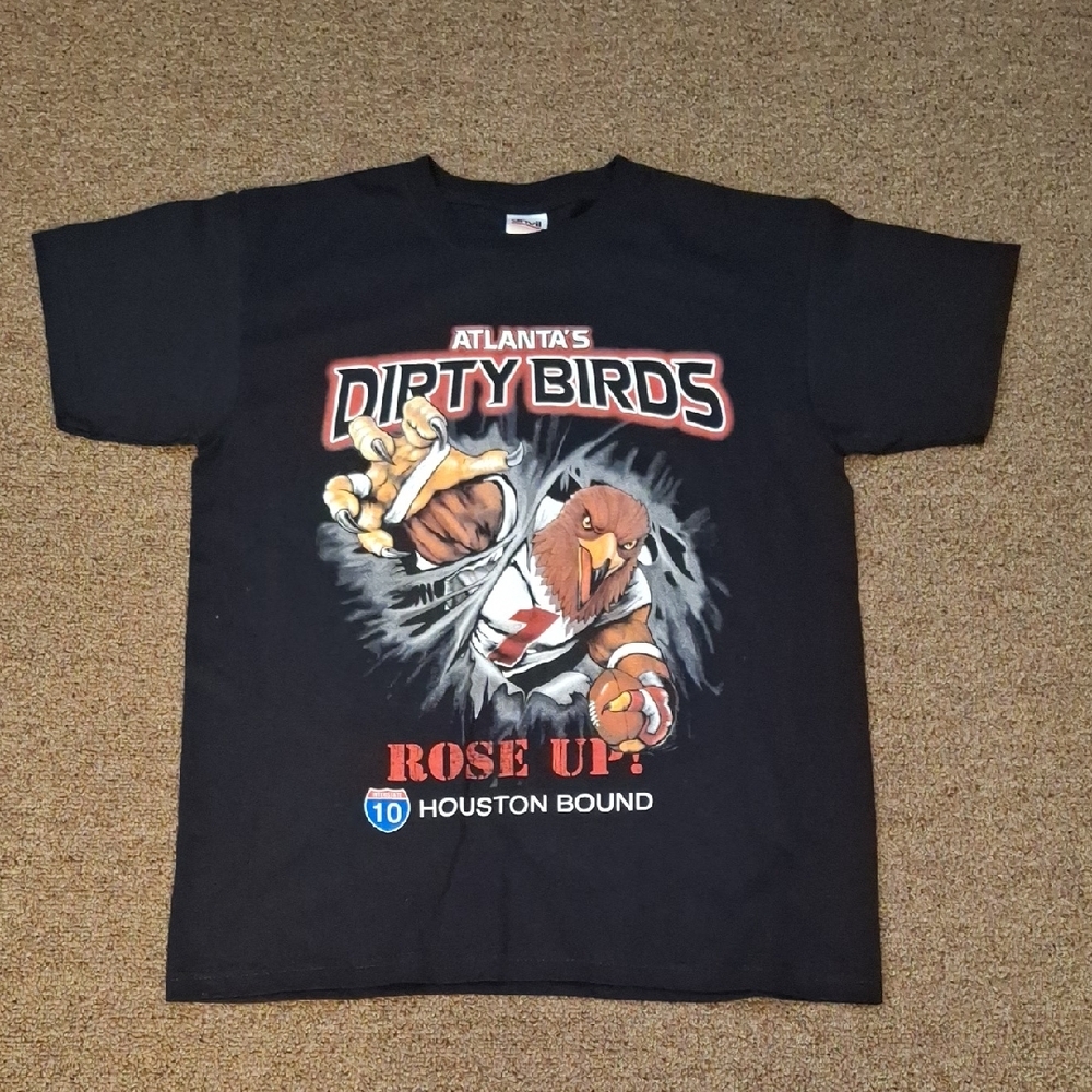 Atlanta Falcons Dirty Birds Super Bowl 51 Graphic Print T-Shirt Sz Youth XL